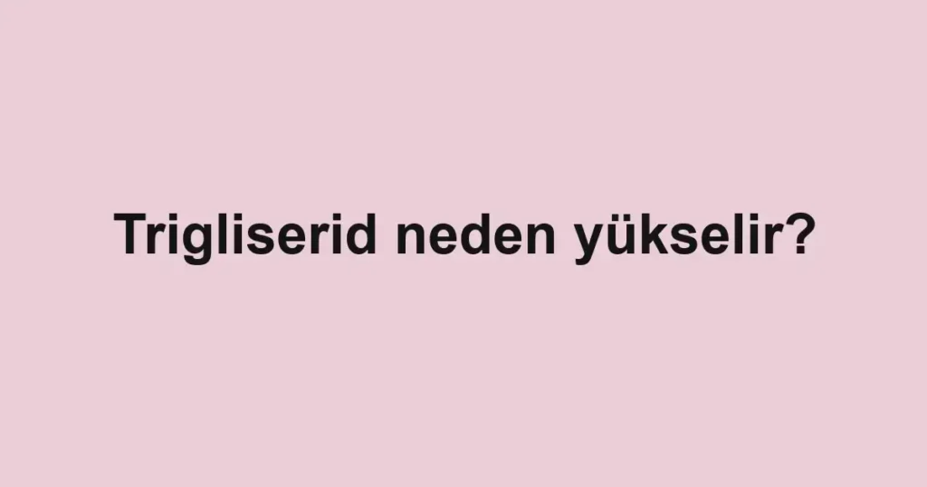 trigliserid-neden-yukselir